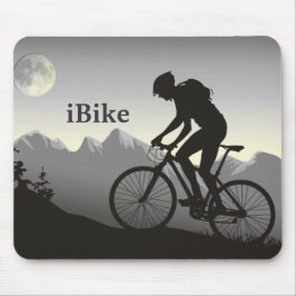 Bike Silhouette Mountain Bike Måne i bergen Musmatta