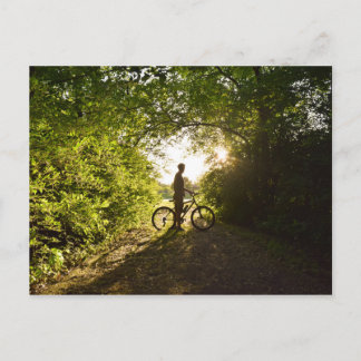 Bike Silhouette-vykort Vykort