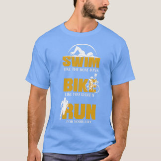 Bike Simma Springa Triathlon Hobby Sport Game Gift T Shirt