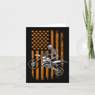 Bike Skeleton Halloween Manar Boys Dirt Bike Fläkt Kort