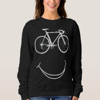 Bike Smile Ansikte Mtb Cycling Bicycle Riding T Shirt