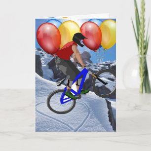 Bike Sport Grattis på födelsedagen Family Friends  Kort