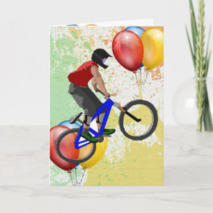 Bike Sport Grattis på födelsedagen Family Friends Kort