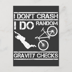Bike Stuntman Crash Extreme Sport MTB Cyclist Vykort
