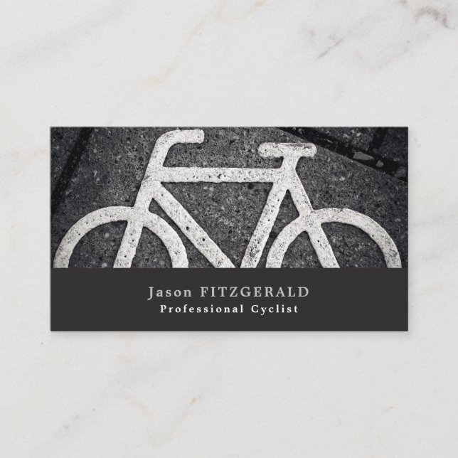Bike Symbol, cykling, bikyklist Visitkort (Framsida)