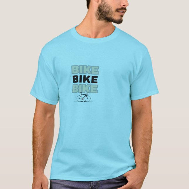 BIKE T-Shirt – Minimalist Bicycle Graphic Tee (Framsida)