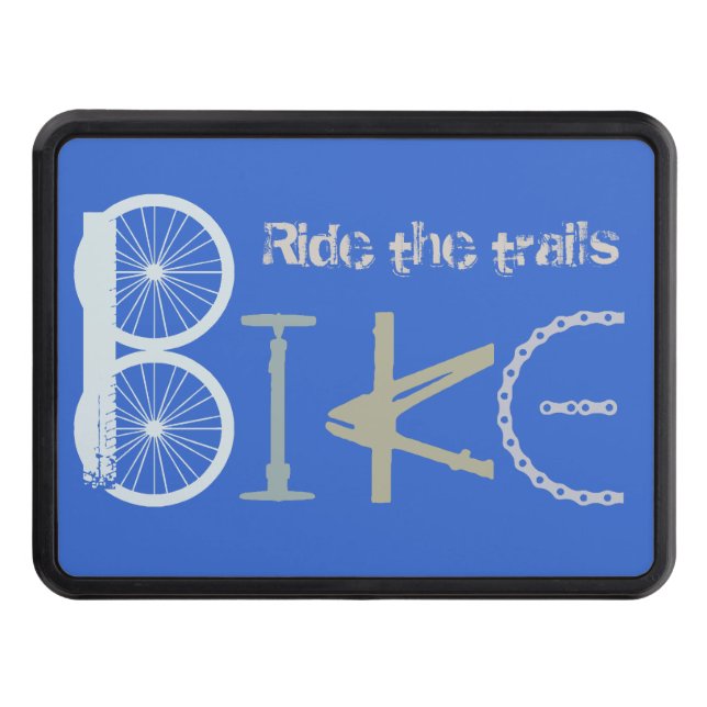 Bike the Trails Biking Parts Graffiti art Dragkroksskydd (Framsidan)