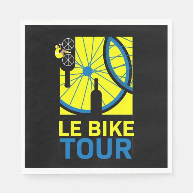 Bike Tour Art Pappersservett (Framsidan)