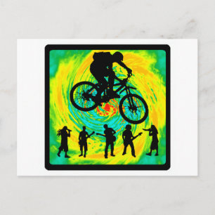 Bike Triple Jump Vykort