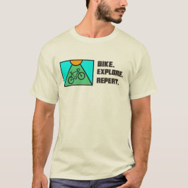 Bike. Utforska. Upprepa. T-Shirt