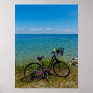 Bike vid Mackinac Poster