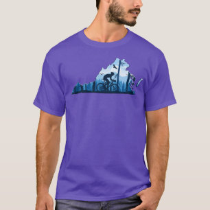 Bike Virginia State MapMountain Biking Blue Ridge T Shirt