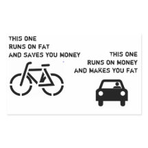 Bike vs Car Sticker