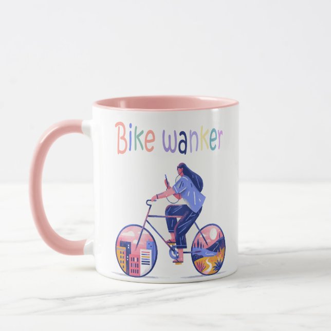  Bike wanker,Bike wanker,Road biker Mugg (Vänster)