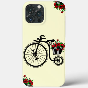 Bike with Flowers iphone case - Välj Färg