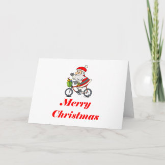 BikeChick Santa Helgkort