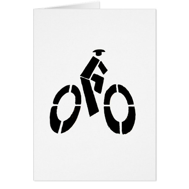 Bikeman Icon Hälsningskort (Framsidan)
