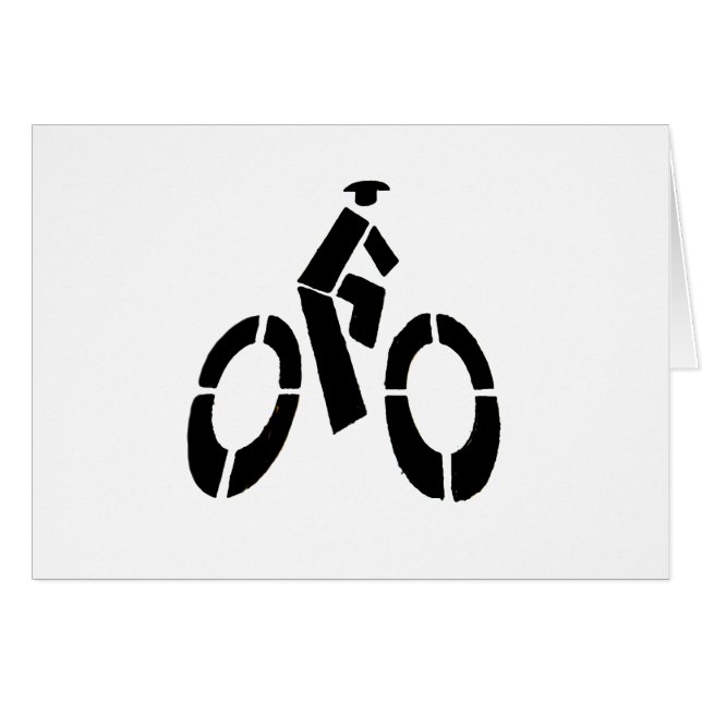 Bikeman Icon Hälsningskort (Framsidan Horizontal)