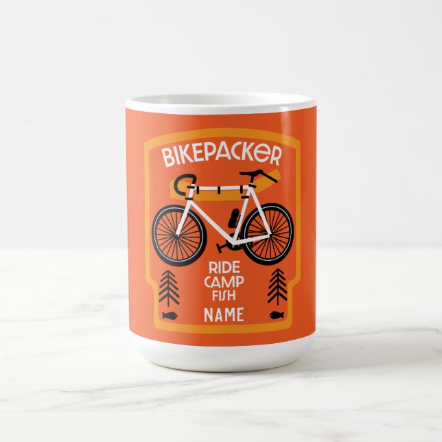 Bikepacker, fisk och kaspa magisk mugg (Center)