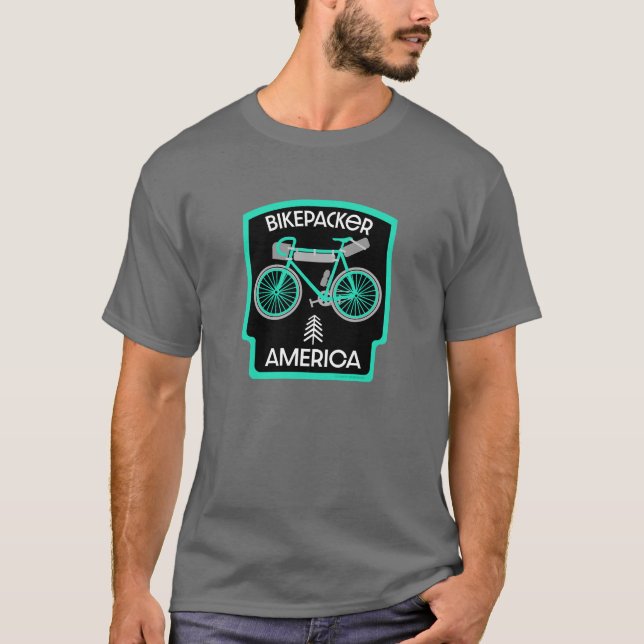 Bikepacking America T Shirt (Framsida)