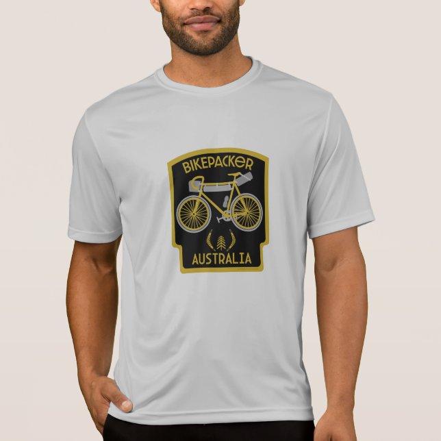 Bikepacking Australia T Shirt (Framsida)