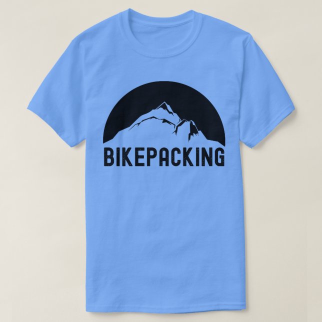 Bikepacking Bike Camping Gift T Shirt (Design framsida)