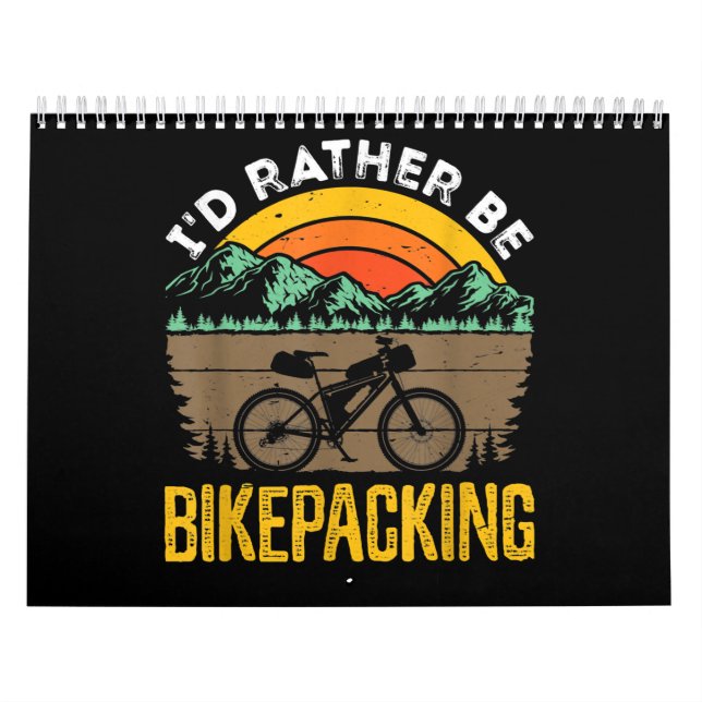 Bikepacking Bikepacker Mountain Bike Biking Kalender (Omslag)