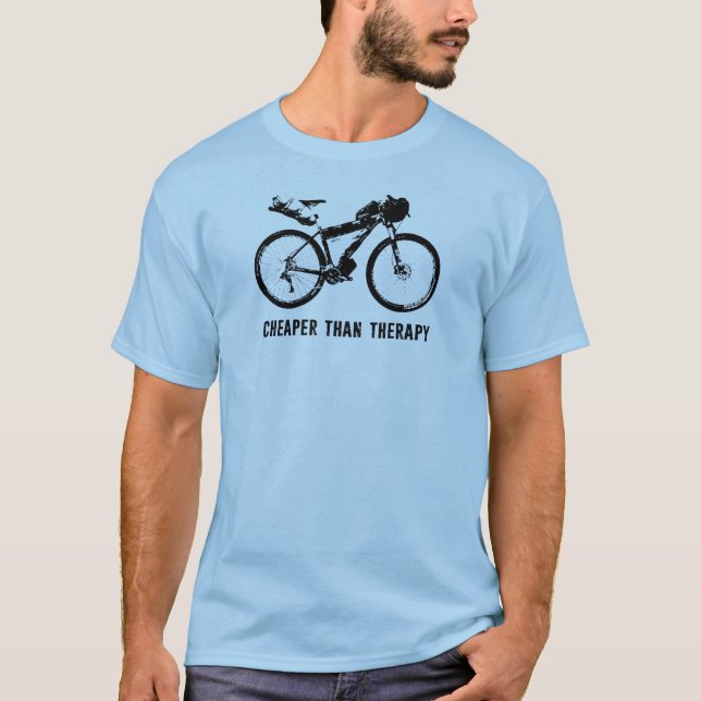 Bikepacking, billigare än Therapy T Shirt (Framsida)