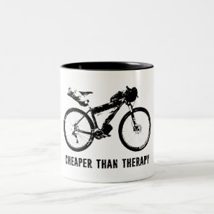 Bikepacking, billigare än Therapy Två-Tonad Mugg