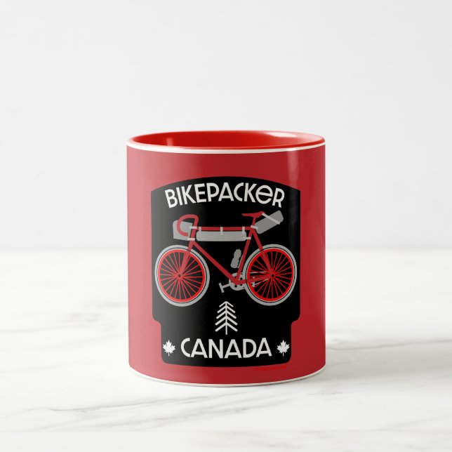 Bikepacking Canada Två-Tonad Mugg (Center)
