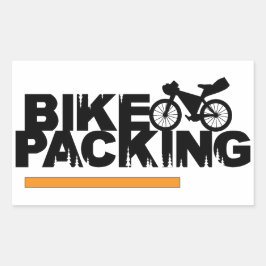 Bikepacking-dekal Rektangulärt Klistermärke