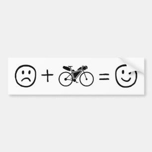 Bikepacking gör dig Lycklig Bildekal