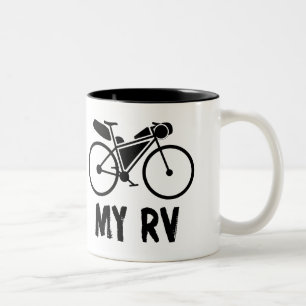 Bikepacking mitt fritids- fordon Två-Tonad mugg