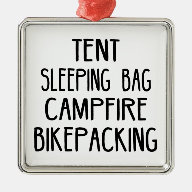 Bikepacking tält, bipackackning för ljudblocket Ca Julgransprydnad Metall (Framsidan)