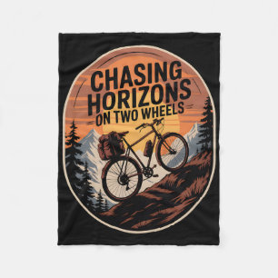 Bikepacking Utomhus Cykelåkning i Berg Chasing Hor Fleecefilt