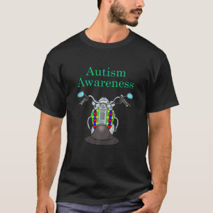 Biker Autism Awareness 1 Motorcle T Shirt