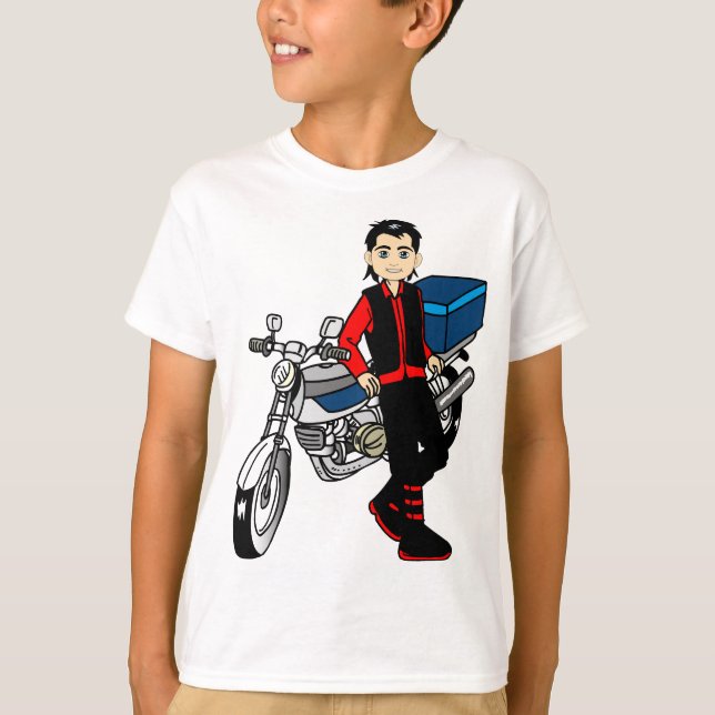 Biker av motorcykelförare t shirt (Framsida)