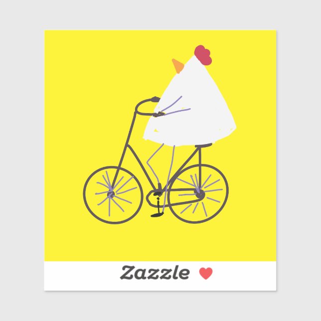 Biker av stolt kyckling klistermärken (Ark)