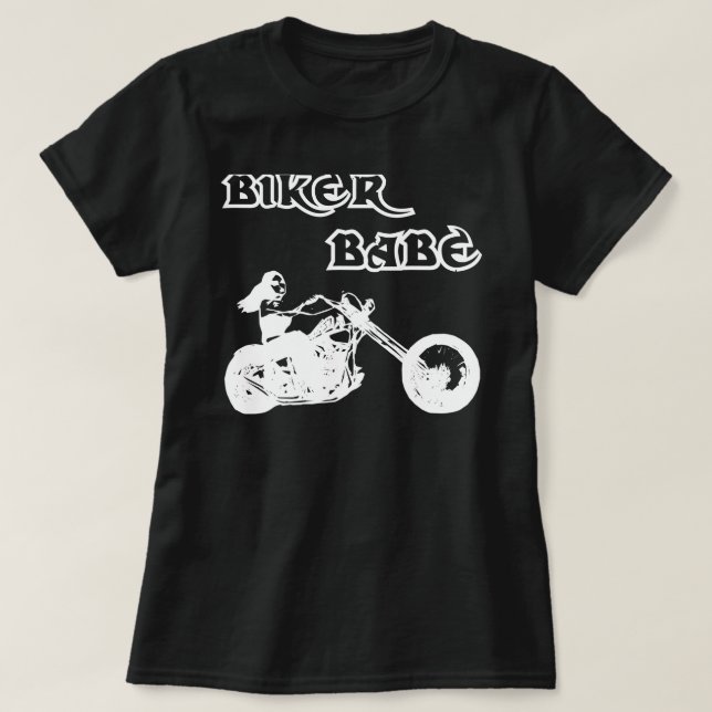 Biker Babe T Shirt (Design framsida)