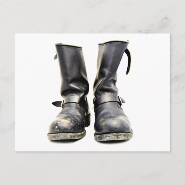Biker Boots Vykort (Framsida)