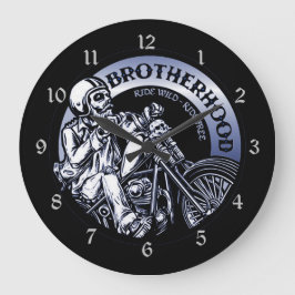 Biker Brothernature Stor Klocka