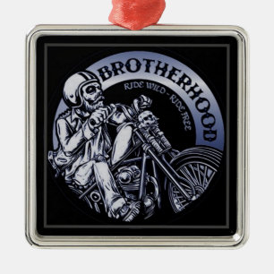 Biker Brotherree Black Metall Ornament