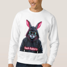 Biker Bunny Hoodie Lång Ärmad Tröja