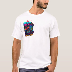 Biker Burn the Road T-Shirt Motorcyklist Tee