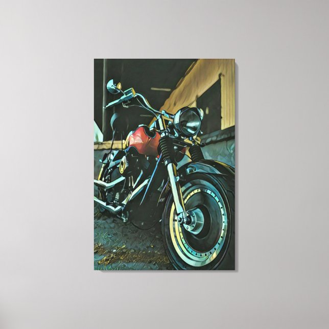 Biker Canvastryck (Framsida)