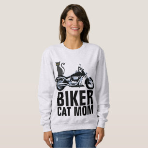 BIKER CAT MAMMA, Dam T-tröjor, motorcyklar T Shirt
