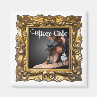 "Biker Chic" magnet för att förbättra kylskåpet
