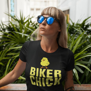BIKER CHICK, DAM BICYCLE & MOTORCYCLE T-Shirts