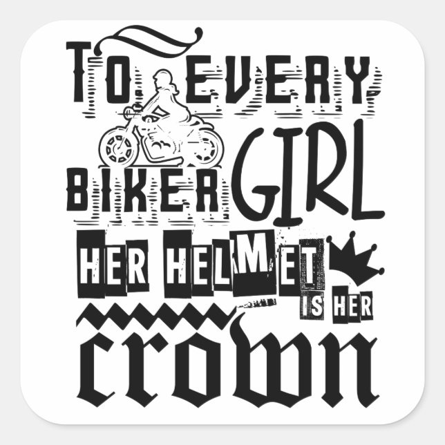 Biker Chick - etikett (Framsida)