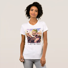Biker Chick - Låt oss gå! T Shirt